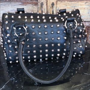 black silver studded bag
